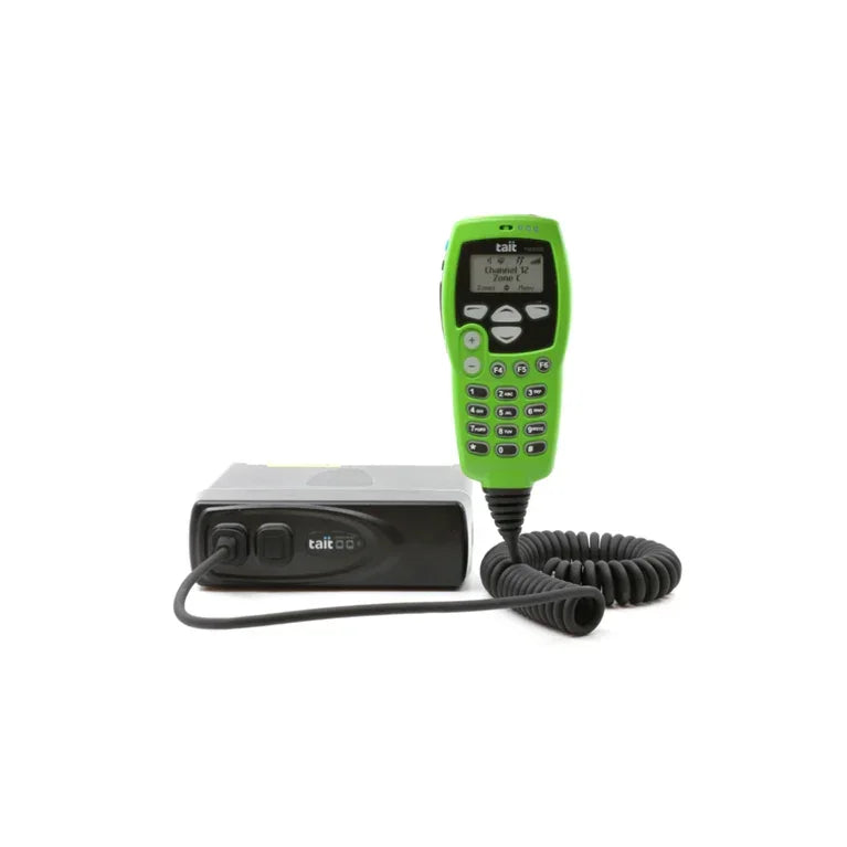 Collection of Tait TM9355 green HHCH Radio front in a gallery layout